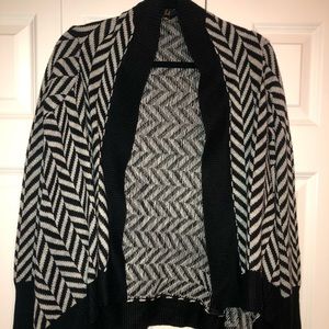 Jack Black and grey long sleeve open sweater